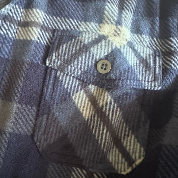 Freedom Foundry Men's Flannel Fleece Button-Up Blue - Picture 4 of 6